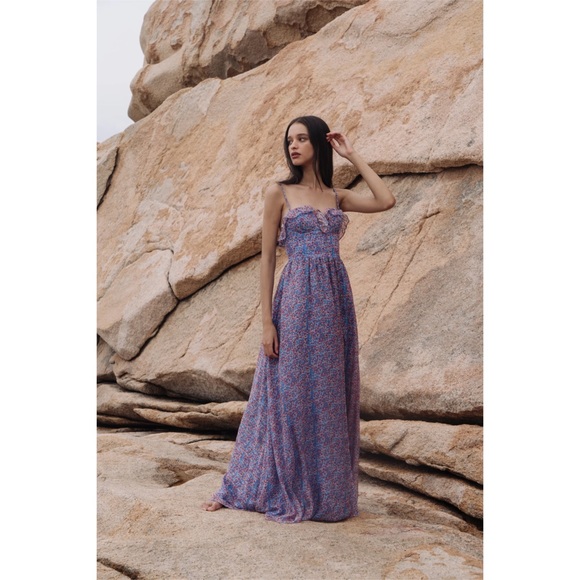 SAU LEE Dresses & Skirts - SAU LEE Florence Silk Bustier Gown